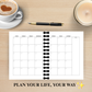 6 Month Undated Budget Planner 2026 (Bee)