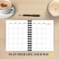 6 Month Undated Budget Planner 2026 (Pencil)