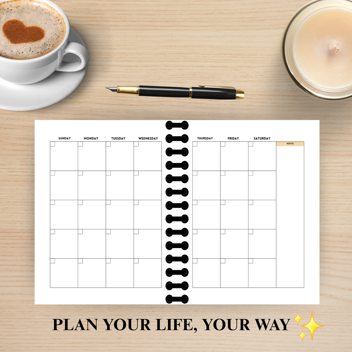6 Month Undated Budget Planner 2026 (Pencil)