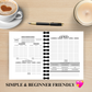 6 Month Undated Budget Planner 2026 (Bee)