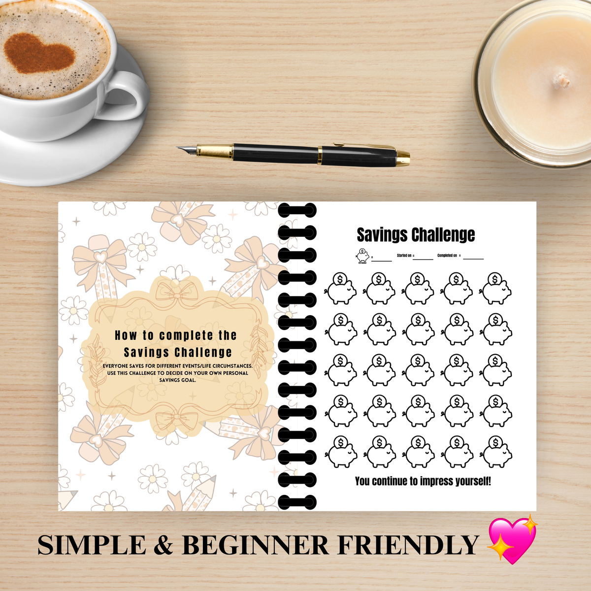 Savings Challenge Book 2026 (Pencil)